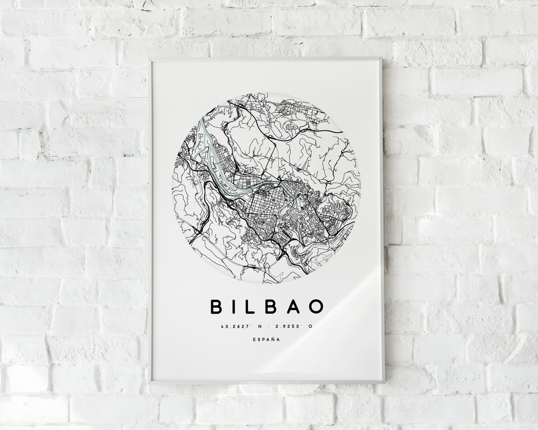 MAPA PERSONALIZADO REDONDO DE BILBAO
