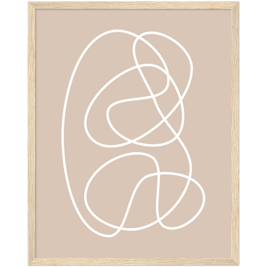 Cuadro abstracto decorativo con lámina impresa para decoración de salón