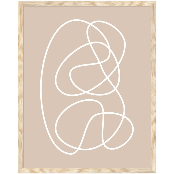 Cuadro abstracto decorativo con lámina impresa para decoración de salón