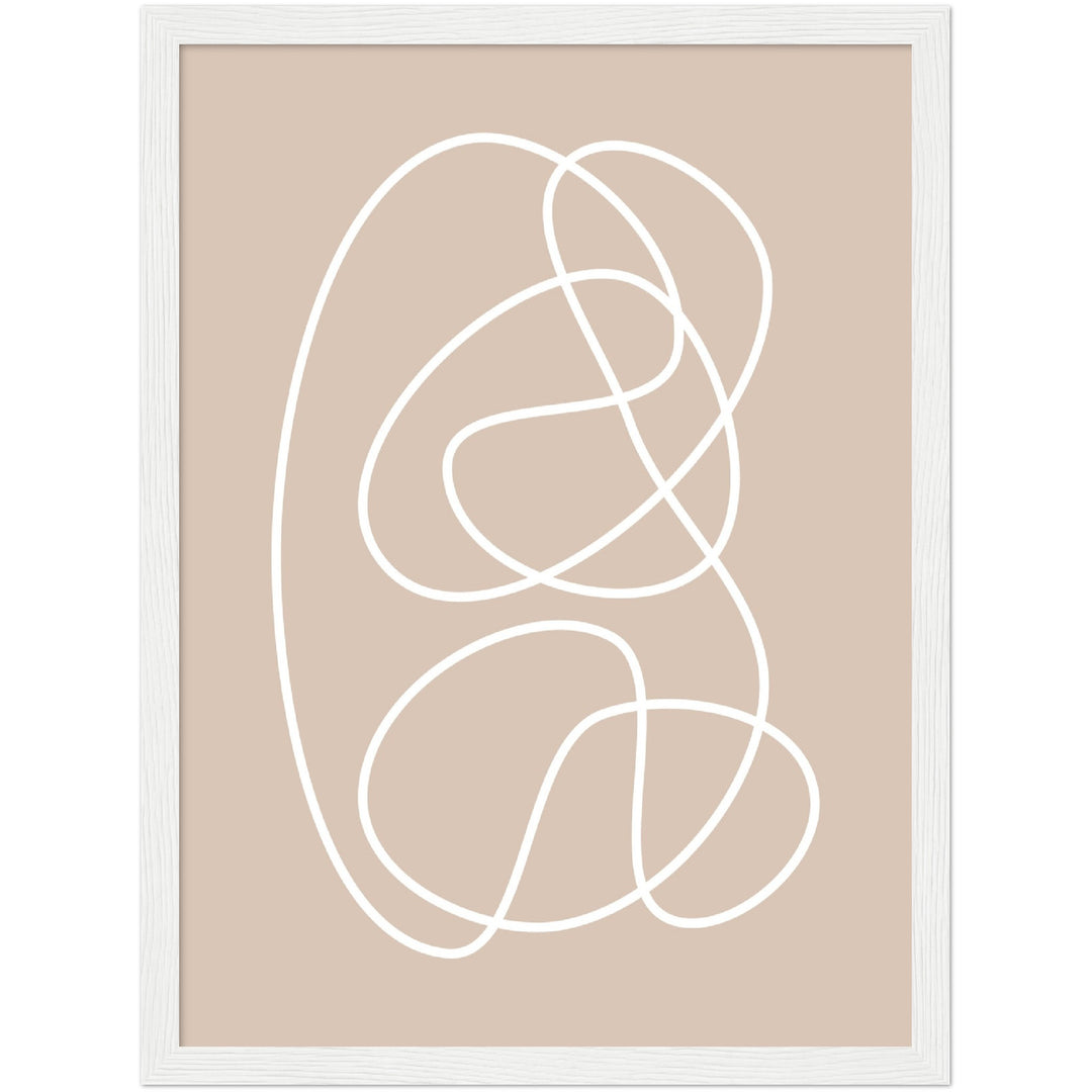 Cuadro abstracto decorativo con lámina impresa para decoración de salón
