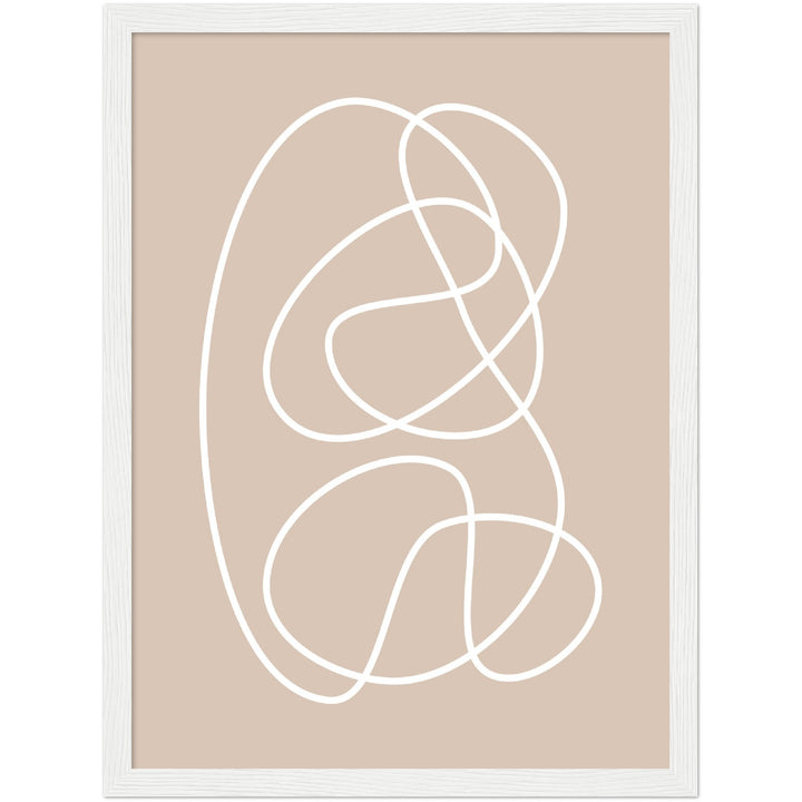 Cuadro abstracto decorativo con lámina impresa para decoración de salón