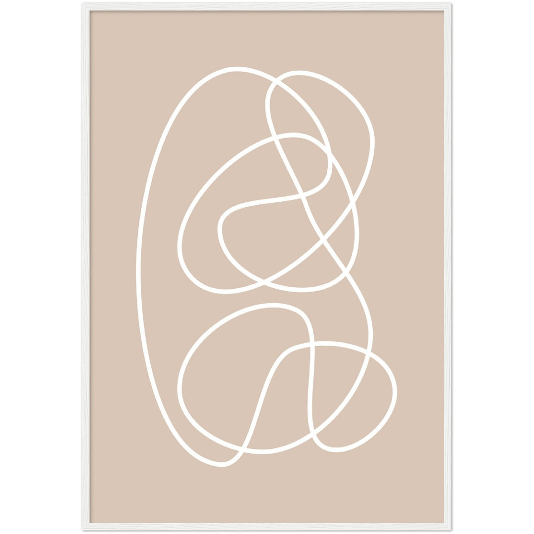 Cuadro abstracto decorativo con lámina impresa para decoración de salón