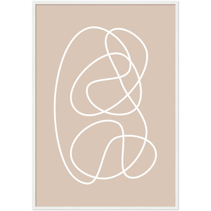 Cuadro abstracto decorativo con lámina impresa para decoración de salón