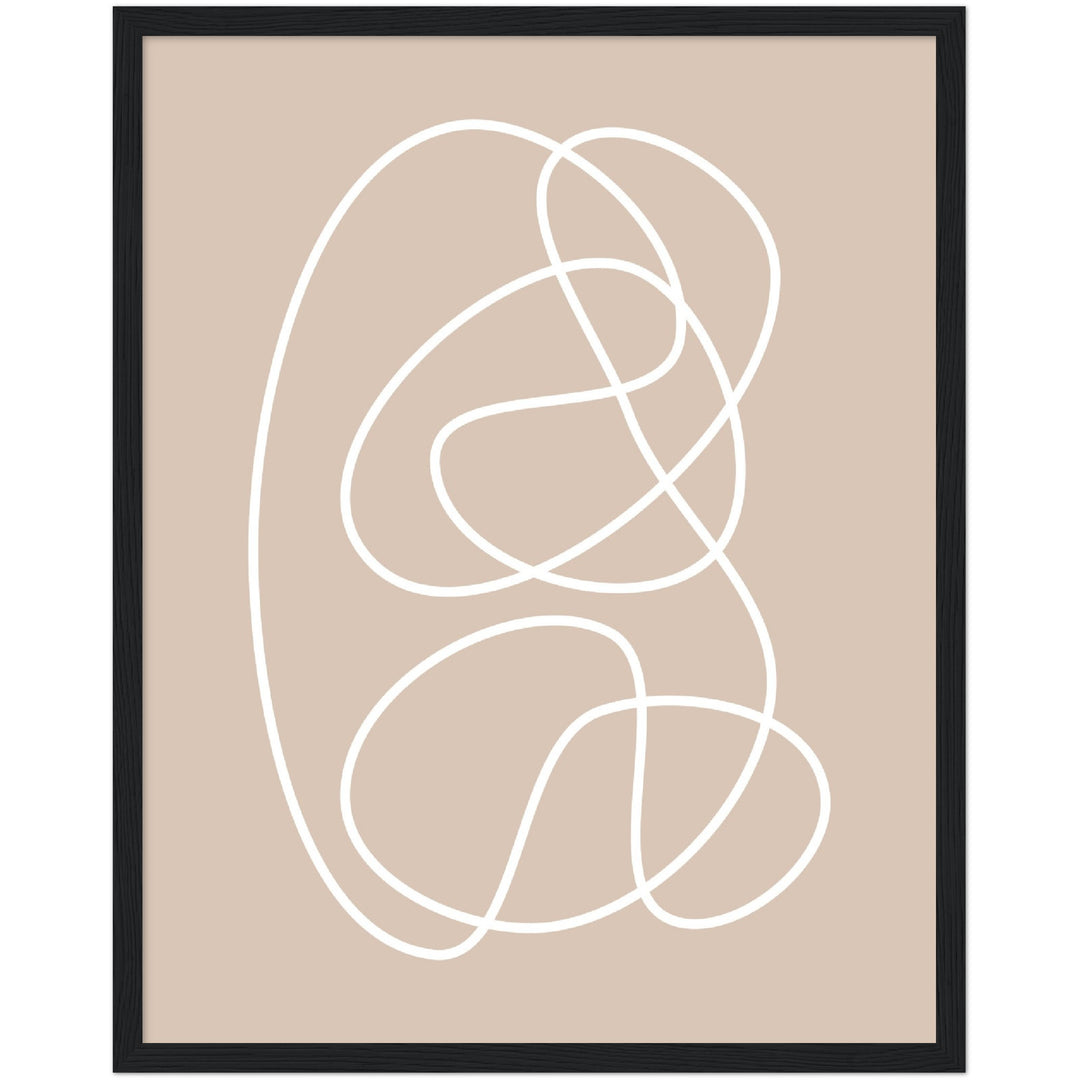 Cuadro abstracto decorativo con lámina impresa para decoración de salón