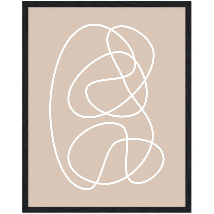 Cuadro abstracto decorativo con lámina impresa para decoración de salón