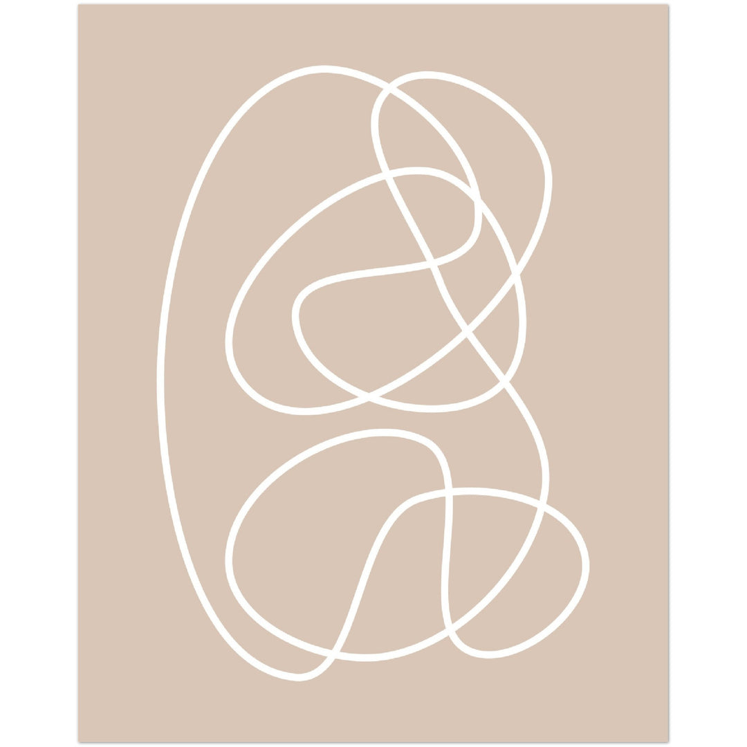 Cuadro abstracto decorativo con lámina impresa para decoración de salón