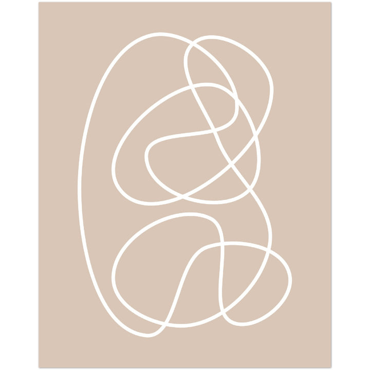 Cuadro abstracto decorativo con lámina impresa para decoración de salón
