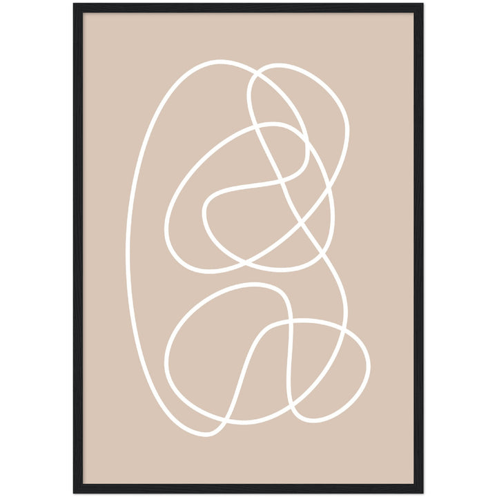 Cuadro abstracto decorativo con lámina impresa para decoración de salón