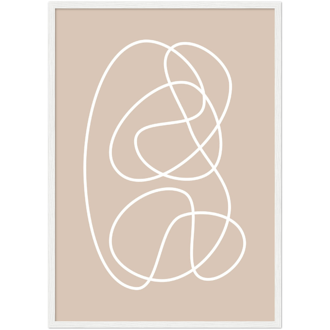 Cuadro abstracto decorativo con lámina impresa para decoración de salón