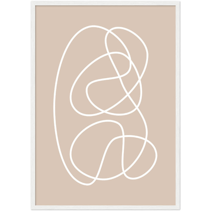 Cuadro abstracto decorativo con lámina impresa para decoración de salón