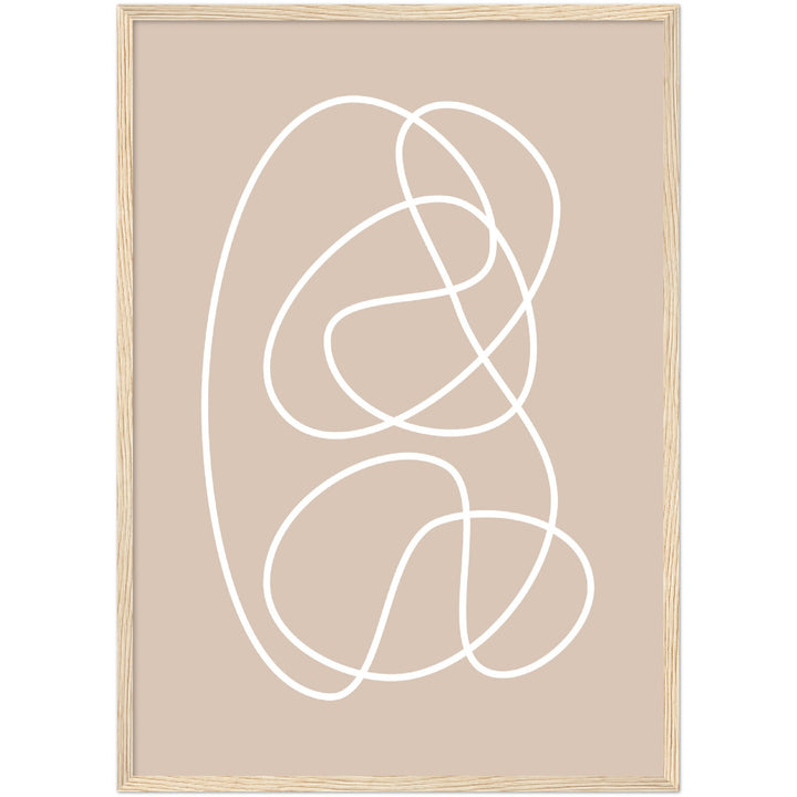 Cuadro abstracto decorativo con lámina impresa para decoración de salón