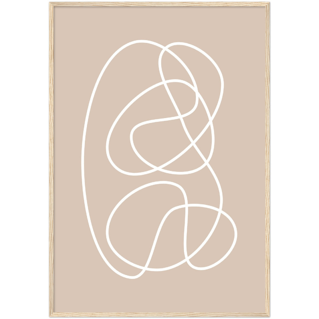 Cuadro abstracto decorativo con lámina impresa para decoración de salón