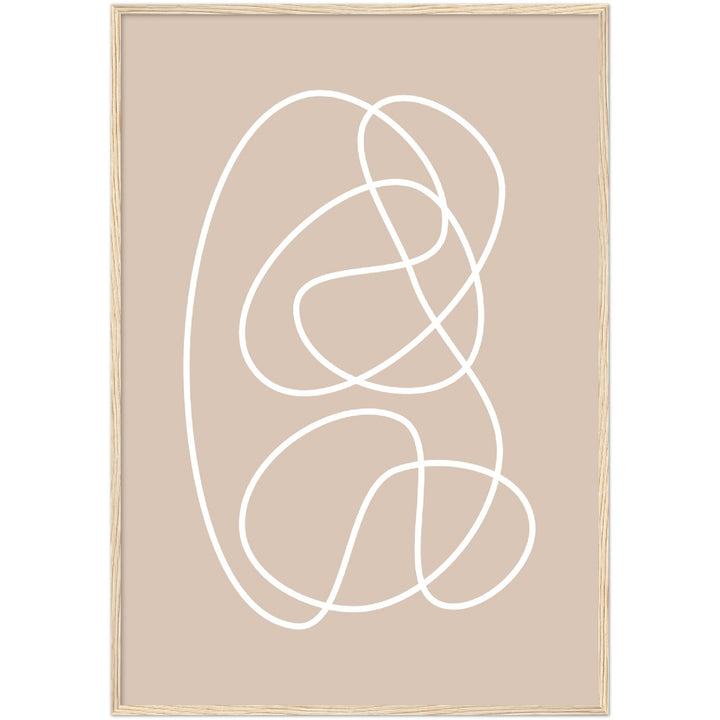 Cuadro abstracto decorativo con lámina impresa para decoración de salón