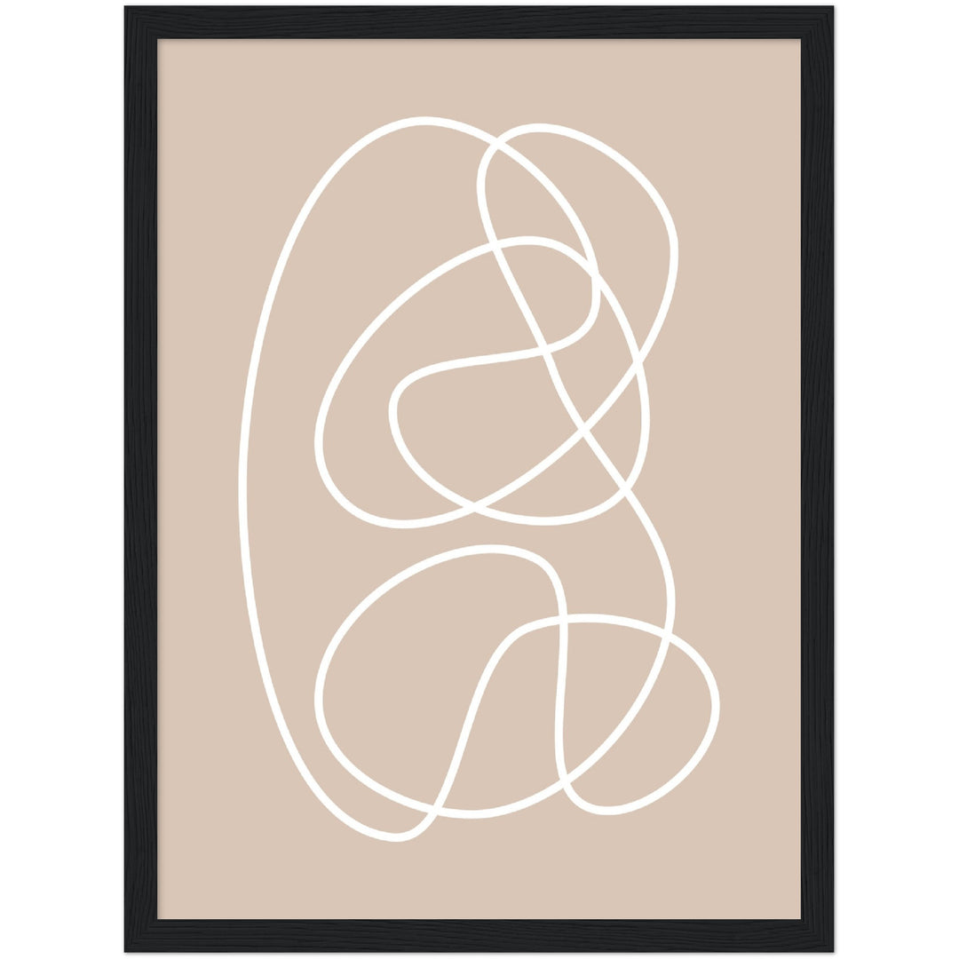 Cuadro abstracto decorativo con lámina impresa para decoración de salón