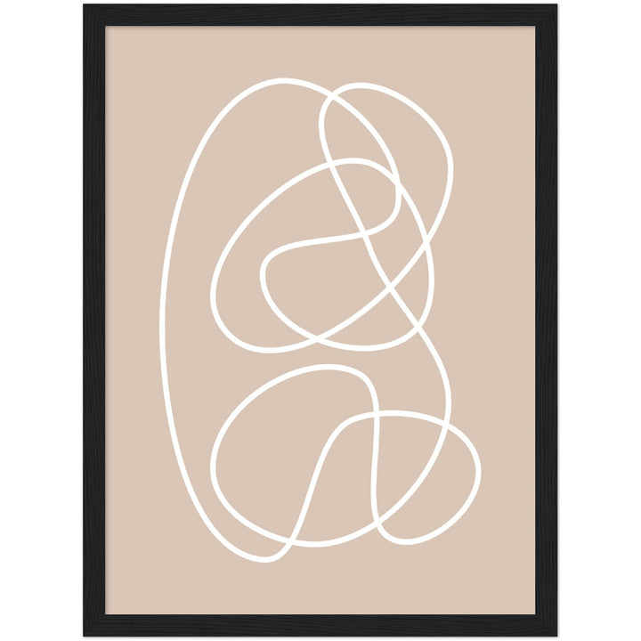 Cuadro abstracto decorativo con lámina impresa para decoración de salón
