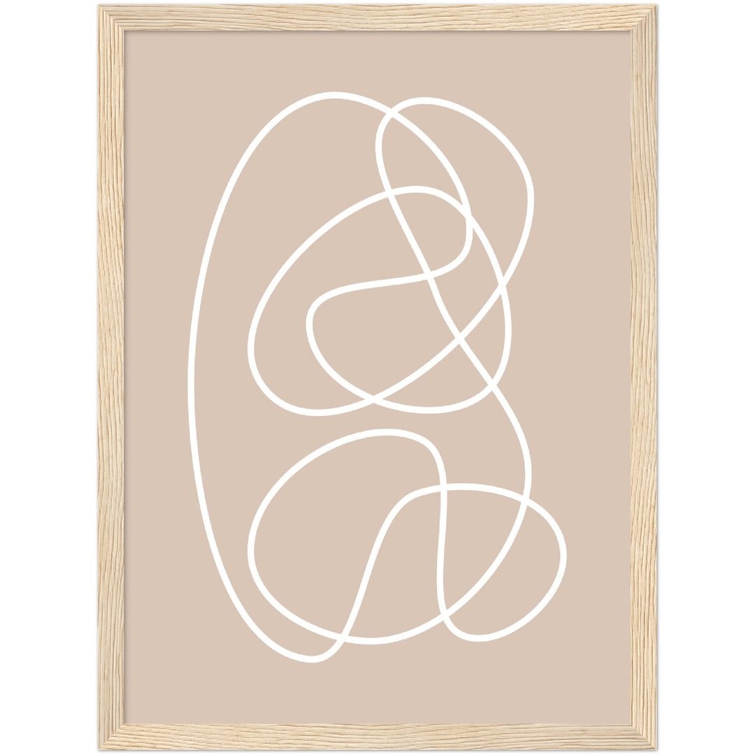 Cuadro abstracto decorativo con lámina impresa para decoración de salón