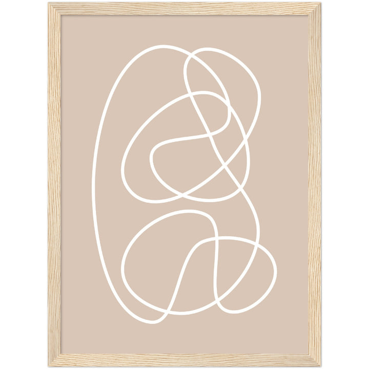 Cuadro abstracto decorativo con lámina impresa para decoración de salón